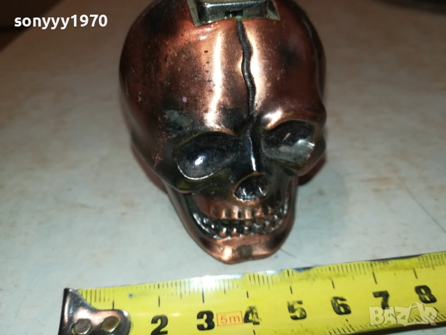 ЧЕРЕП-МЕТАЛНА ЗАПАЛКА-ВНОС SWISS 0709251635, снимка 5 - Колекции - 51633861