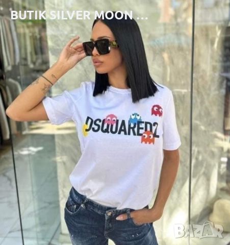 Дамски Памучни Тениски 💥 DSQUARED2 , снимка 2 - Тениски - 46767452