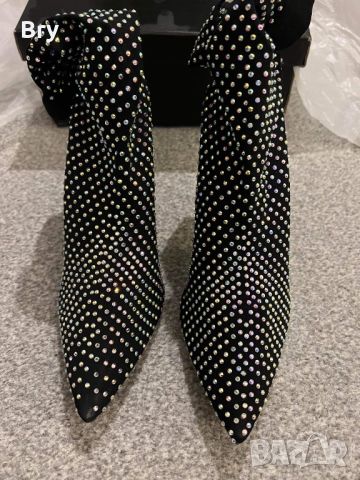 Нови летни обувки чорап с камъни , снимка 6 - Дамски обувки на ток - 46449723