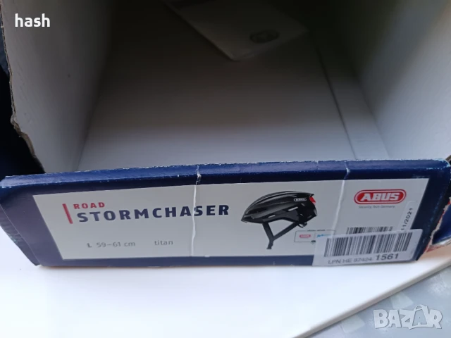 Каска ABUS StormChaser Racing - Аеродинамична професионална велосипедна каска, р-р L, снимка 5 - Спортна екипировка - 50828722