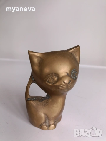 Бронзови статуетки на котки. , снимка 7 - Статуетки - 53840376