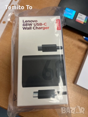 Зарядно LENOVO 68W USB-C Wall Charger, снимка 2 - Оригинални зарядни - 53628520