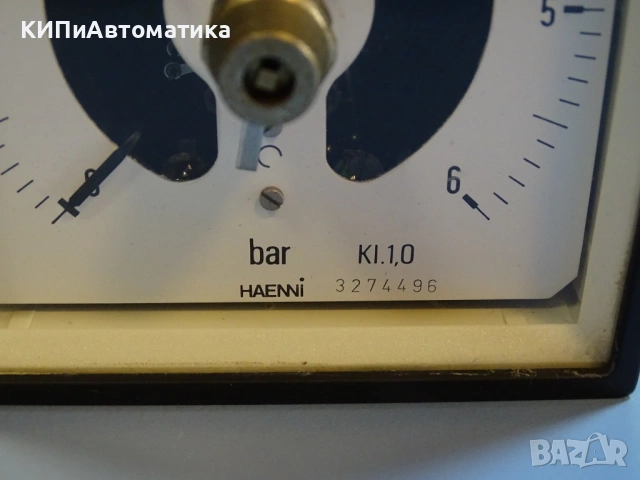 Ел. контактен манометър с капилярен сензор HAENNI 3274496 0-6Bar, снимка 3 - Резервни части за машини - 54205416