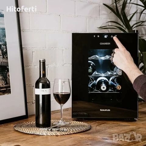 Taurus WC12T охладител за вино 12 бутилки чугун 31 литра, снимка 4 - Хладилници - 53816782