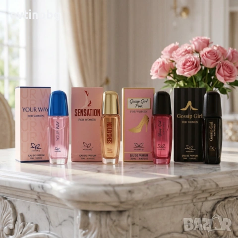 Луксозен комплект от 4 дамски парфюма по 30 мл – Перфектният подарък за нея, снимка 4 - Дамски парфюми - 53921904