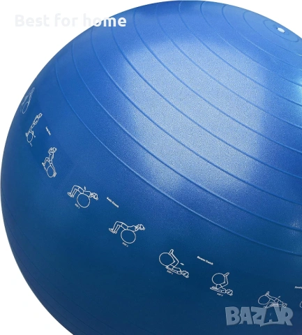 PROIRON Гимнастическа, Pezzi ,тренировъчна топка, фитнес топка-65 сантиметра, снимка 8 - Фитнес уреди - 53427176