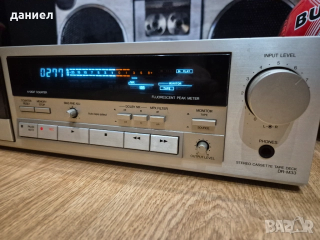 Триглав касетен дек DENON DR-M33 - отличен + подарък, снимка 3 - Декове - 53434022