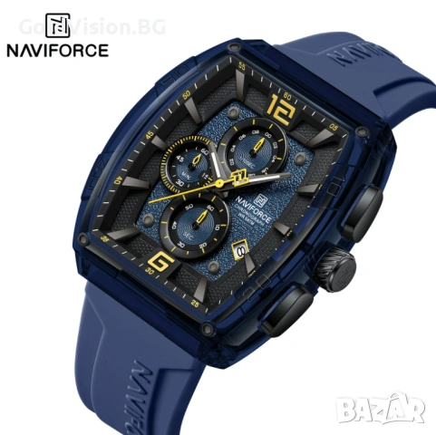 Мъжки часовник – NAVIFORCE NF6101 – BLUE, снимка 2 - Мъжки - 54247448