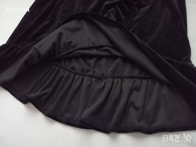 Monki нова дамска кадифена пола с висока талия р-р S-M, снимка 10 - Поли - 45092356