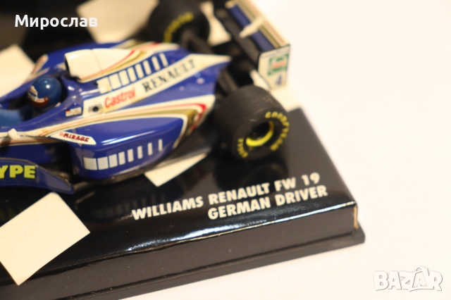 1:43 MINICHAMPS WILLIAMS RENAULT F1 БОЛИД ФОРМУЛА, снимка 4 - Колекции - 52746710