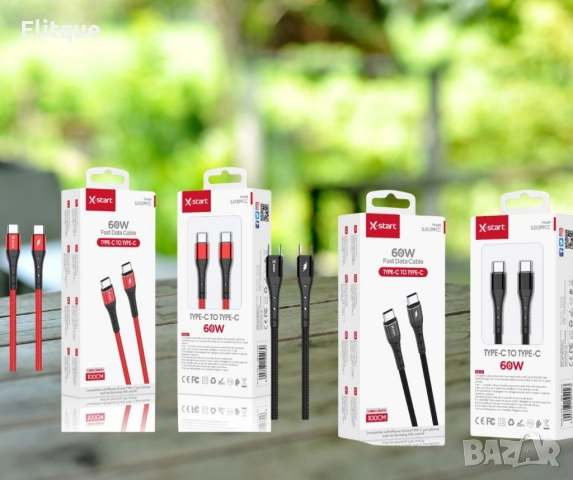 USB-C ,кабел за бързо зареждане,60W, 1 Метър , SJX199CC