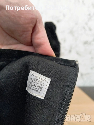 Елегантни черни ботуши U.S. Polo Assn. – Естествен велур, снимка 4 - Дамски ботуши - 53268386