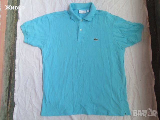 LACOSTE синя тениска размер L., снимка 1 - Тениски - 45593009