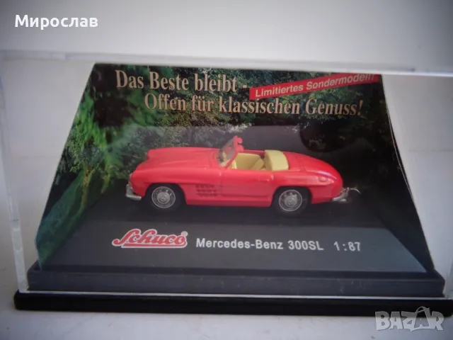 1:87 H0 SCHUCO MERCEDES BENZ 300 SL КОЛИЧКА МОДЕЛ ИГРАЧКА, снимка 1