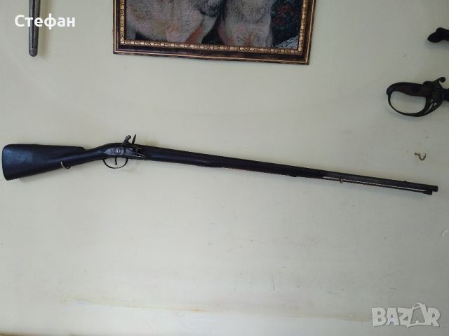Стара кремъчна пушка., снимка 1 - Антикварни и старинни предмети - 46393240