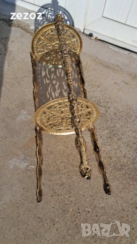 Алуминиева стойка в Ар Нуво стил, снимка 5 - Маси - 52131184