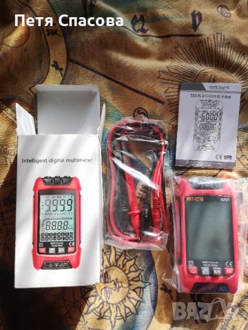 Интелигентен цифров мултиметър, мултицет, измервателен уред, Smart Multimeter ANENG SZ01, снимка 1 - Друга електроника - 45982484