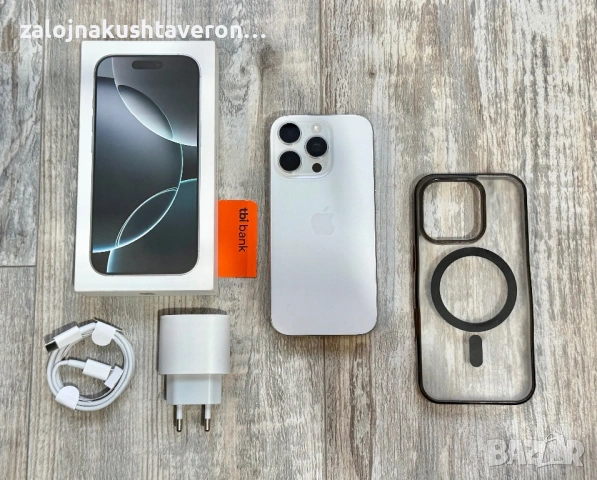  Iphone 16 Pro 128 GB - 95 % чисто Батерия🔋 White Titanium , снимка 3 - Apple iPhone - 53802289