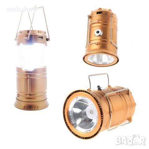 ПРОМО!! Соларен фенер 3в1 тип къмпинг лампа за палатка, снимка 4 - Соларни лампи - 46317863