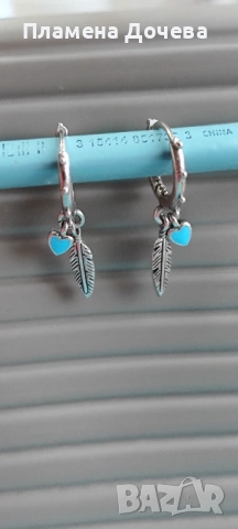 Сребърни обеци 