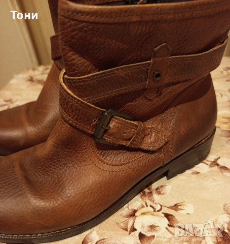 Нови Дамски Зимни Боти Изцяло от Естествена Кожа 38 , снимка 3 - Дамски боти - 52684338