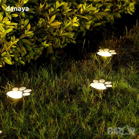 5766 Градинска декоративна соларна лампичка Лапичка, снимка 5 - Градински мебели, декорация  - 50177127