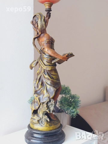 Антикварна газена лампа -19 век., 1 500 €/височина 60 см./, снимка 10 - Антикварни и старинни предмети - 52310300