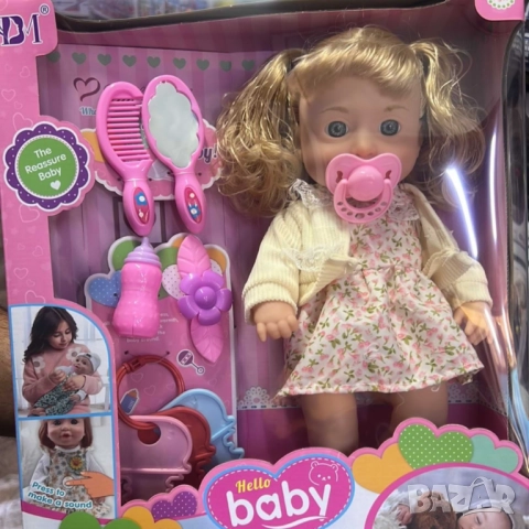 Кукла – говореща и пееща на български, 36 см с аксесоари, снимка 6 - Кукли - 51852498