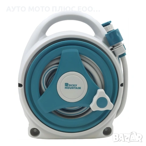 Комплект градински маркуч с макара и пистолет - 15 метра., снимка 4 - Градинска техника - 54088228