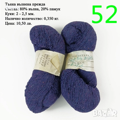 Евтини прежди в малки количества - нови и остатъци, снимка 4 - Други - 52029822