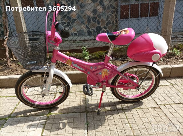 Детско колело Barbie 16" розово , снимка 2 - Детски велосипеди, триколки и коли - 45131909