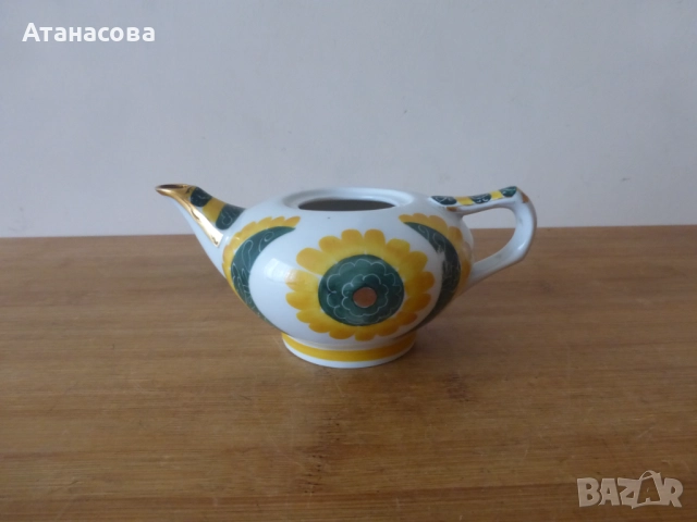 Украински порцеланов мини чайник чайниче 1970 г, снимка 11 - Аксесоари за кухня - 52496711
