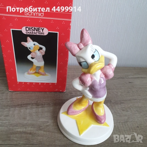 Порцеланова фигура на Шмид от Walt Disney Company - Дейзи, снимка 2 - Антикварни и старинни предмети - 51657070