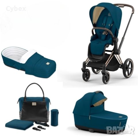 Cybex Priam 4 Mountain Blue, снимка 1 - Детски колички - 45959812