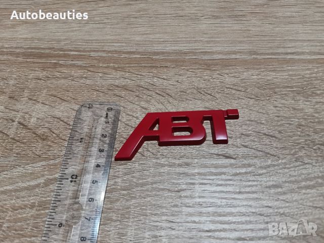 червена емблема Ауди АБТ Audi ABT малък размер, снимка 3 - Аксесоари и консумативи - 45470822