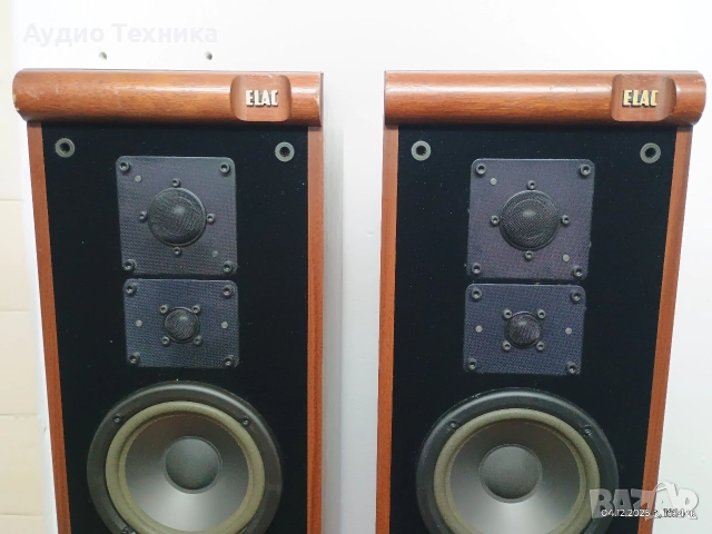 Трилентови тонколони ELAC EL 100 с впечатляващ звук. Изпращам видео. , снимка 3 - Тонколони - 52654849
