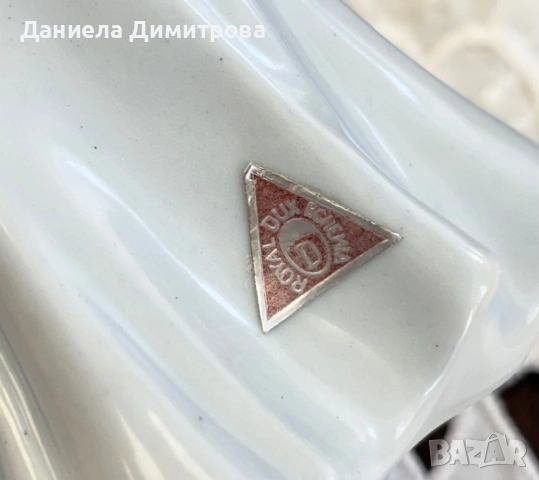 Дама, Royal Dux Bohemia, снимка 7 - Статуетки - 54288399