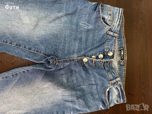 Дамски дънки с копчета , снимка 3 - Дънки - 52223672