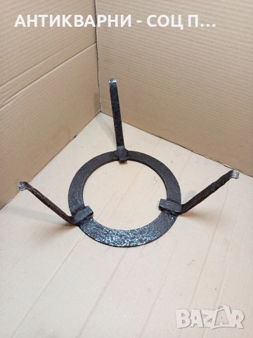 Стар Масивен Саджек Пиростия За Огнище 2.600кг. НОМЕР 1705., снимка 5 - Антикварни и старинни предмети - 53818614