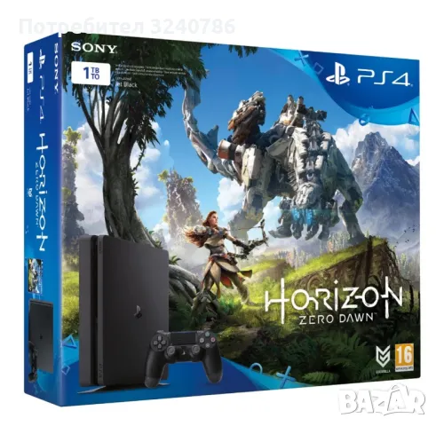 PlayStation 4 Slim 1TB JetBlack, снимка 1 - PlayStation конзоли - 46959302