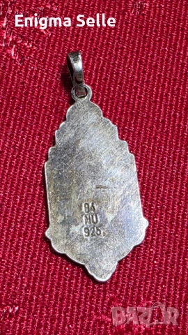 Винтидж сребърна висулка, медальон Богородица 3,34 гр , снимка 2 - Колиета, медальони, синджири - 54161270