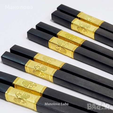 Японски клечки за хранене и две месингови лъжички за чаена церемония., снимка 2 - Други ценни предмети - 52371377