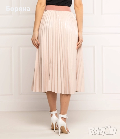 Twinset уникална нова с етикет розова пола солей еко кожа, снимка 15 - Поли - 52815968