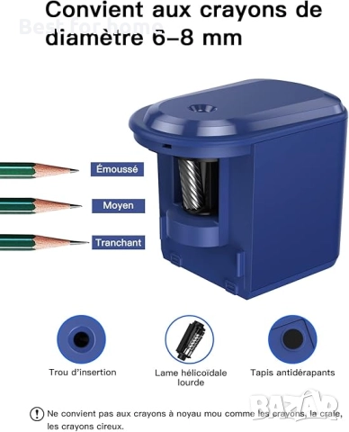 Електрическа острилка за моливи с батерии и USB захранване, снимка 4 - Друга електроника - 52791379