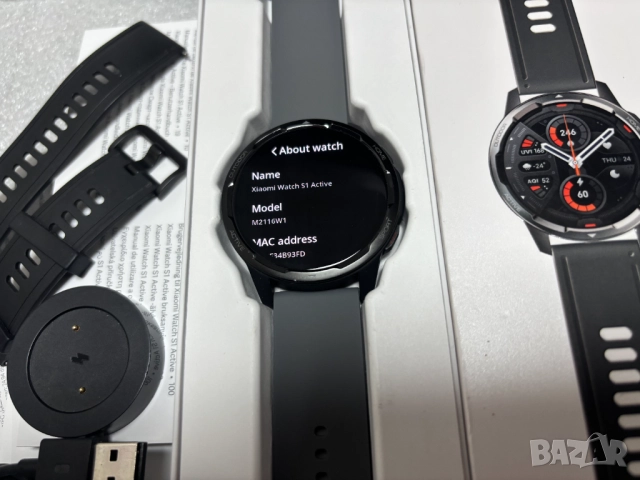 Перфектен! Смарт Часовник Xiaomi Mi Watch S1 Active SPACE BLACK, снимка 5 - Смарт часовници - 52201240