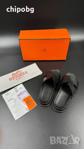 Сандали Hermès, Черни, снимка 2 - Мъжки сандали - 45735974