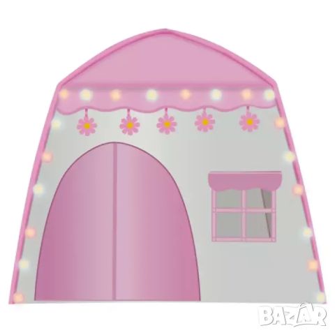 Детска къщичка за игра палатка с включени светещи текстилни топки гирлянд, снимка 3 - Играчки за стая - 45695970