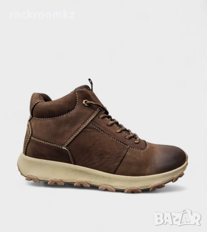 Мъжки зимни боти от естествена кожа с топла вата цвят кафе модел: K373-2 Coffee