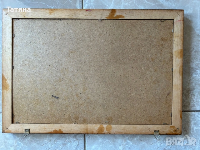 Картина от метал с дървена рамка , снимка 2 - Картини - 54042299