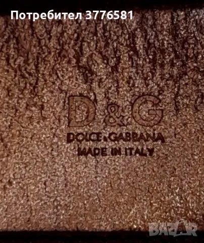 Оригинален кожен колан Dolce & Gabbana - Italy - D&G, снимка 3 - Колани - 49833201